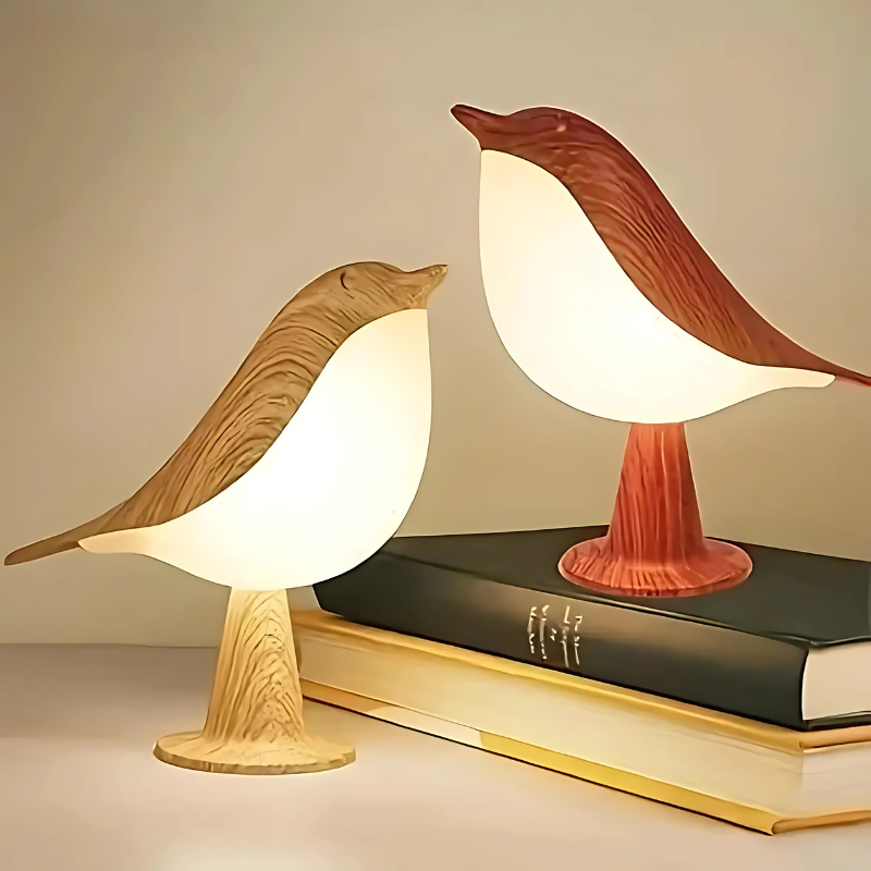 Luz LED ambiental para pájaros con control táctil y difusor de aroma