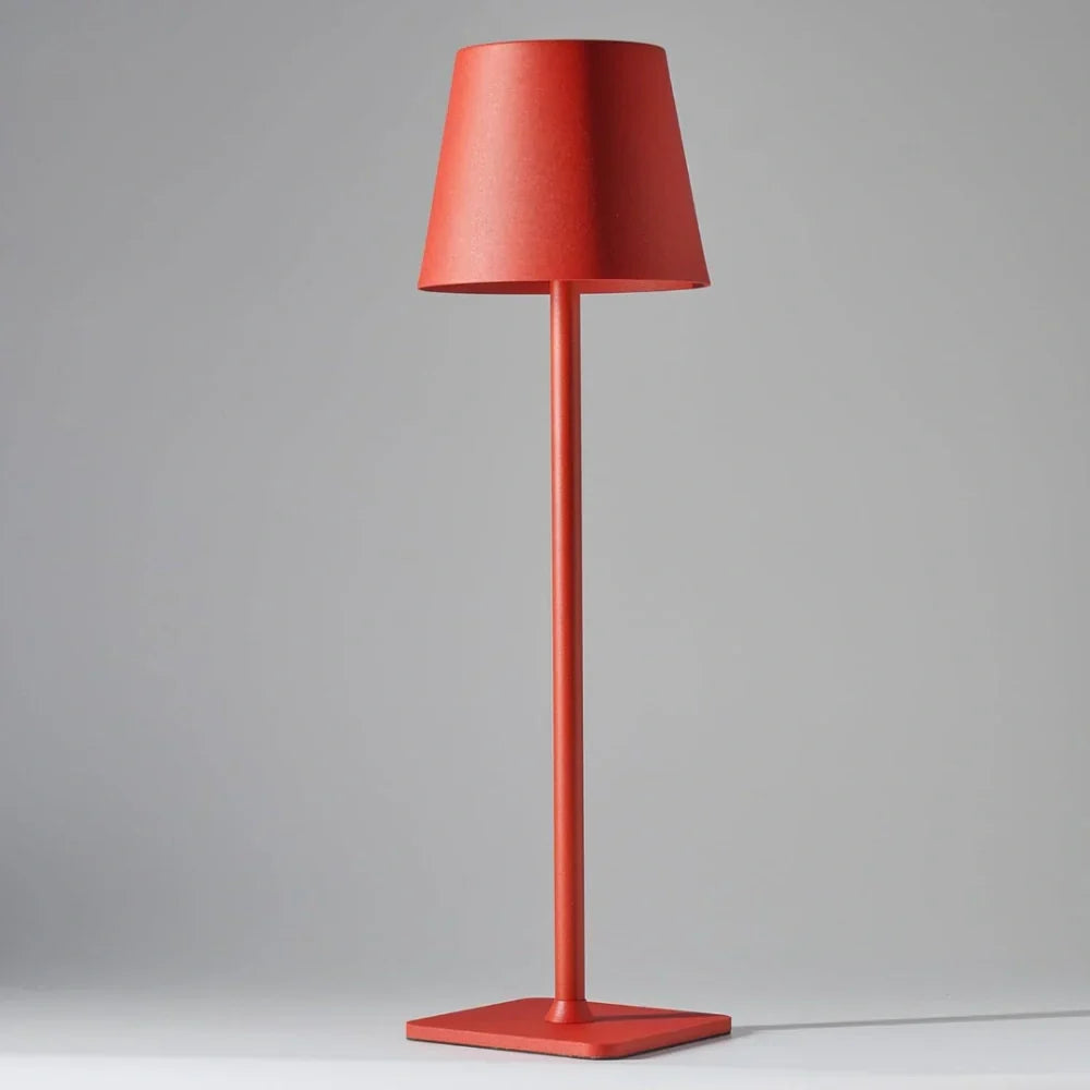 Lámpara de mesa alta regulable con control táctil y luz LED recargable
