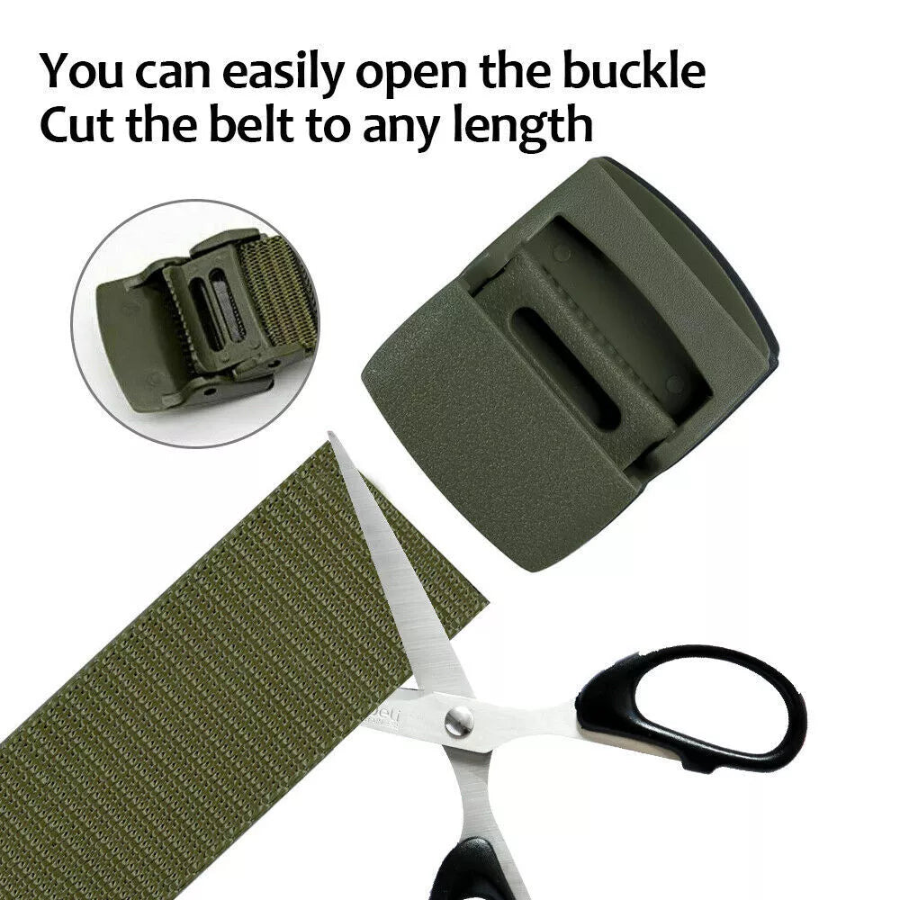 Mens Military Nylon Canvas Belts with Breathable Webiing - product detail 6