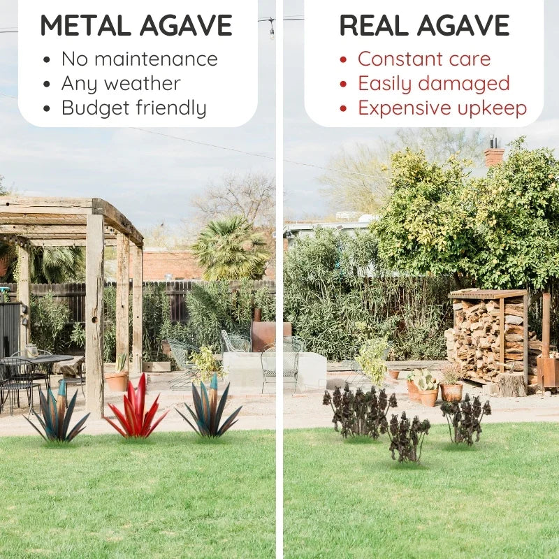 Agave Americana Metal Decorative Plant - product detail 12