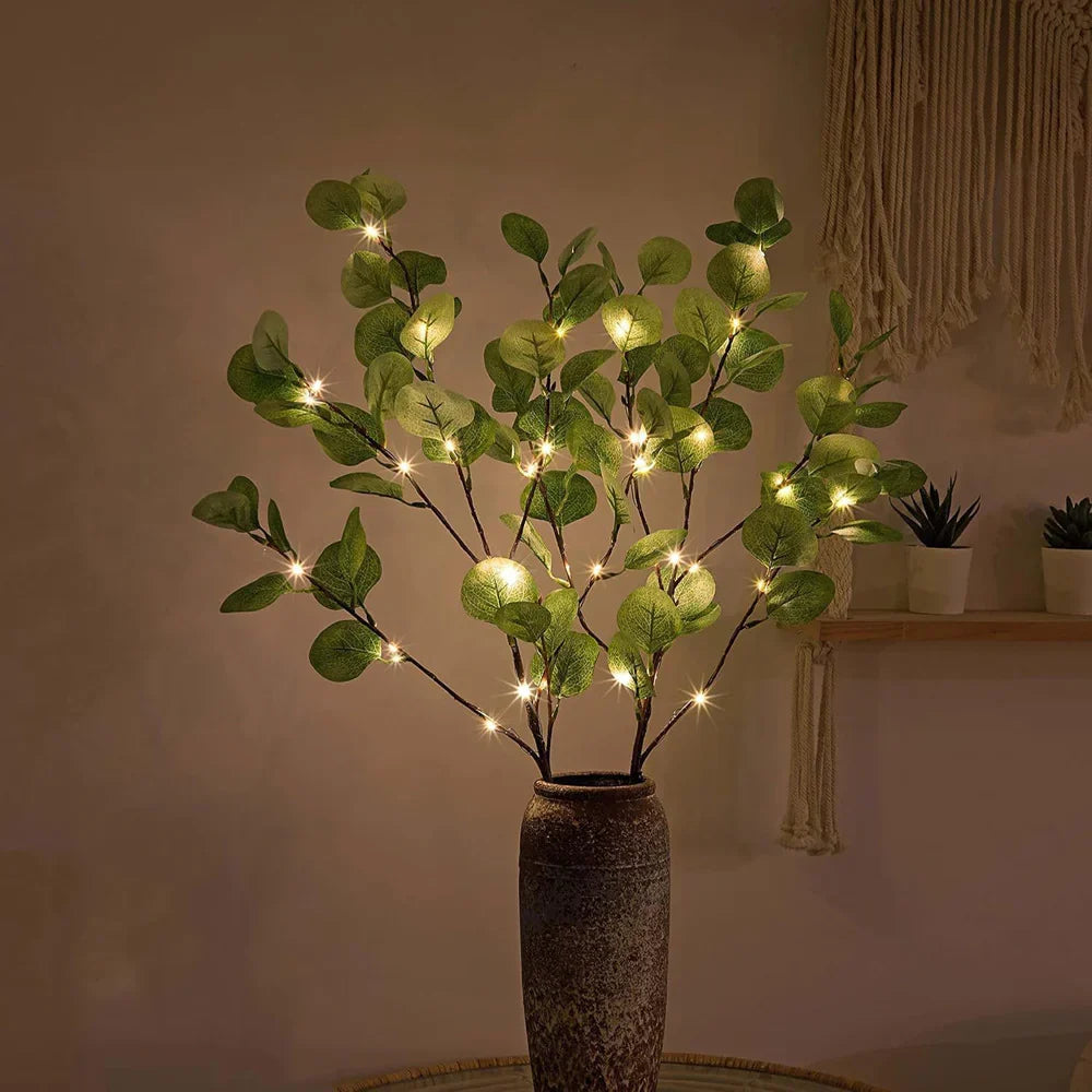 Rama de luces LED de hadas, iluminación decorativa interior alimentada por batería
