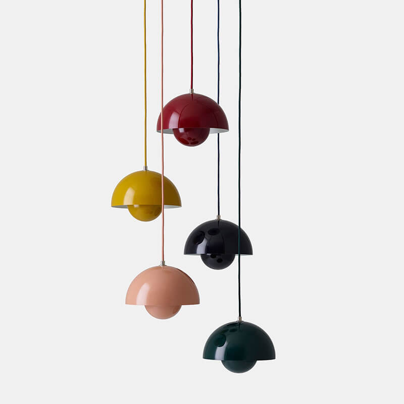 Lámpara colgante Nordic Dome Iluminación de techo contemporánea y minimalista