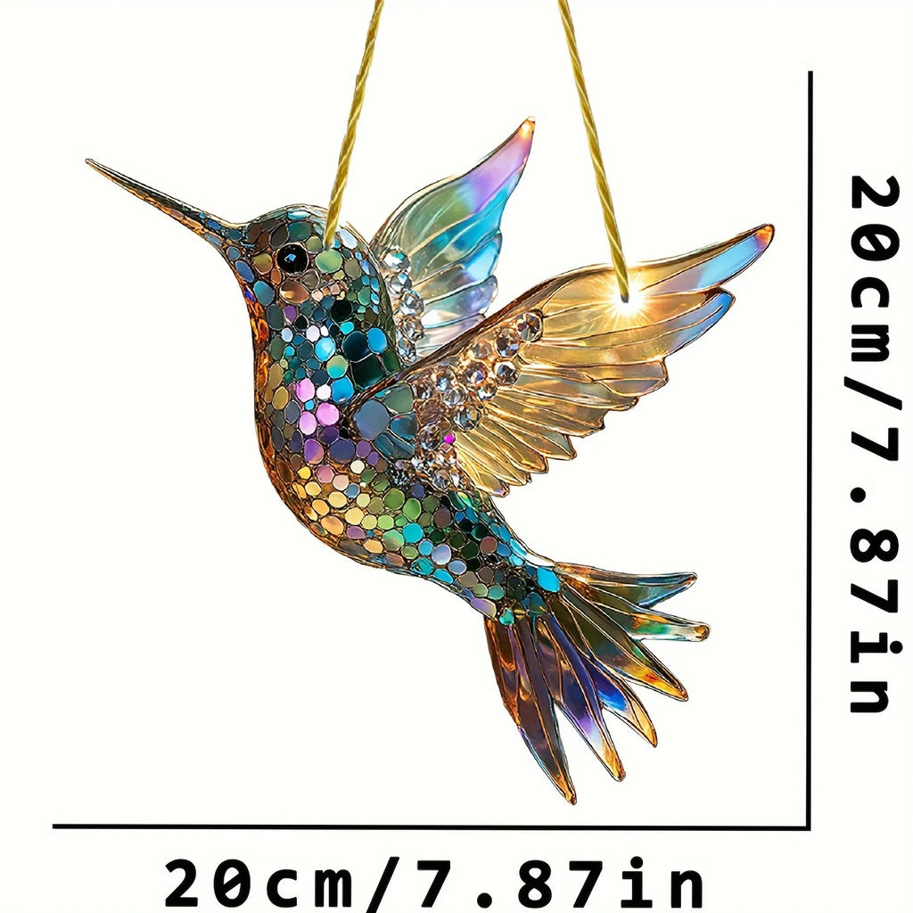 Hummingbird Suncatcher Colorful Window Hanging - product image 4