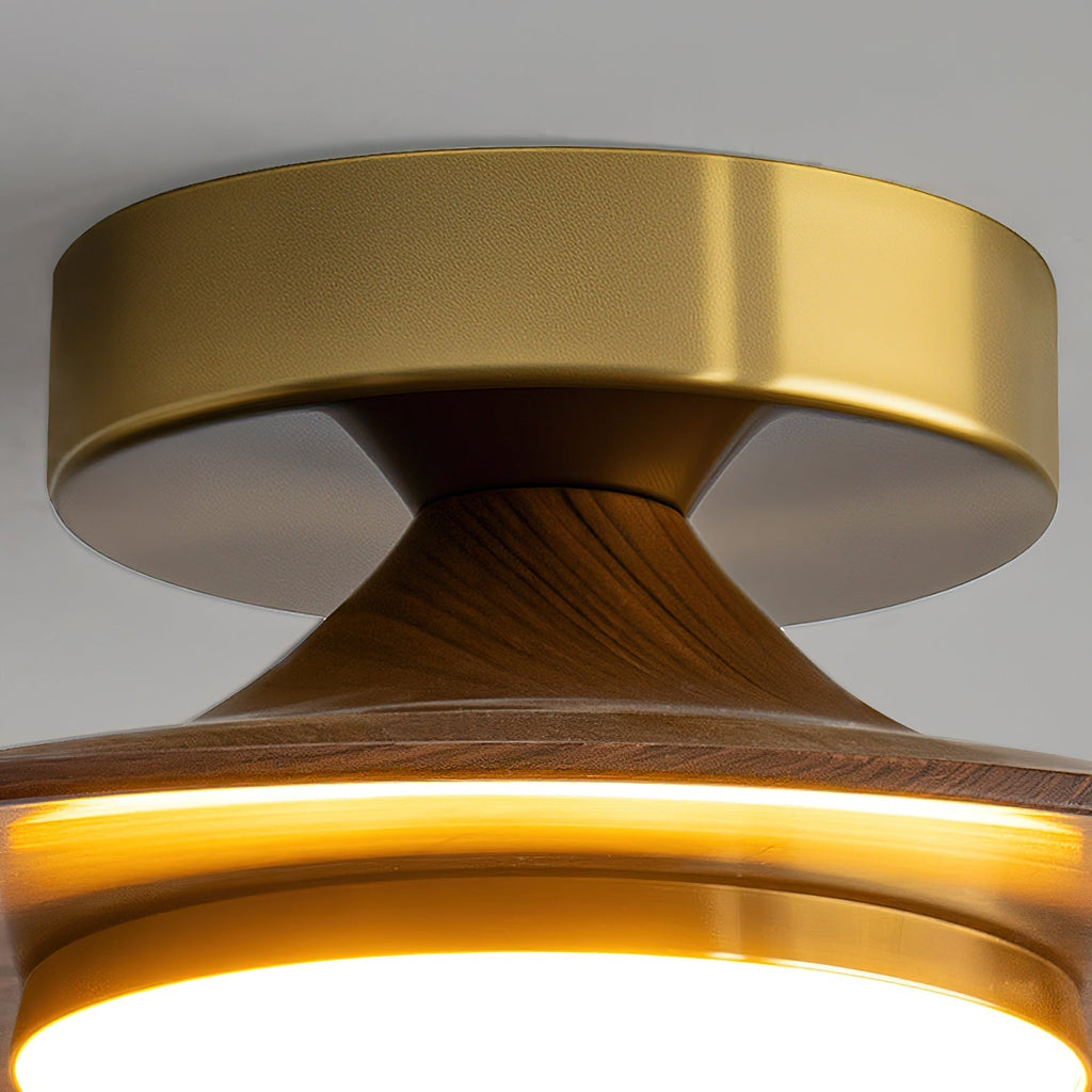 Luz de techo LED contemporánea con diseño compacto de montaje empotrado