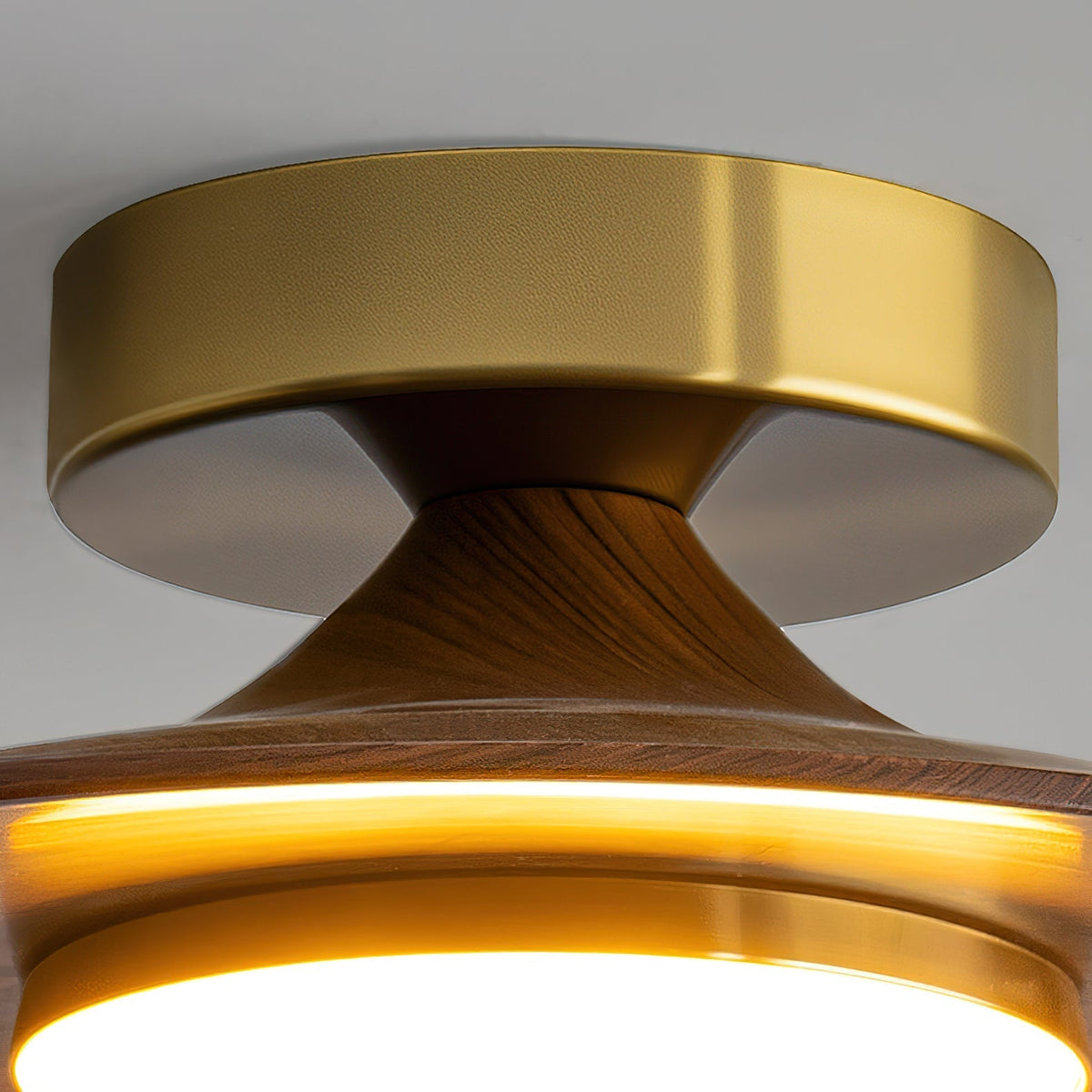 Luz de techo LED contemporánea con diseño compacto de montaje empotrado