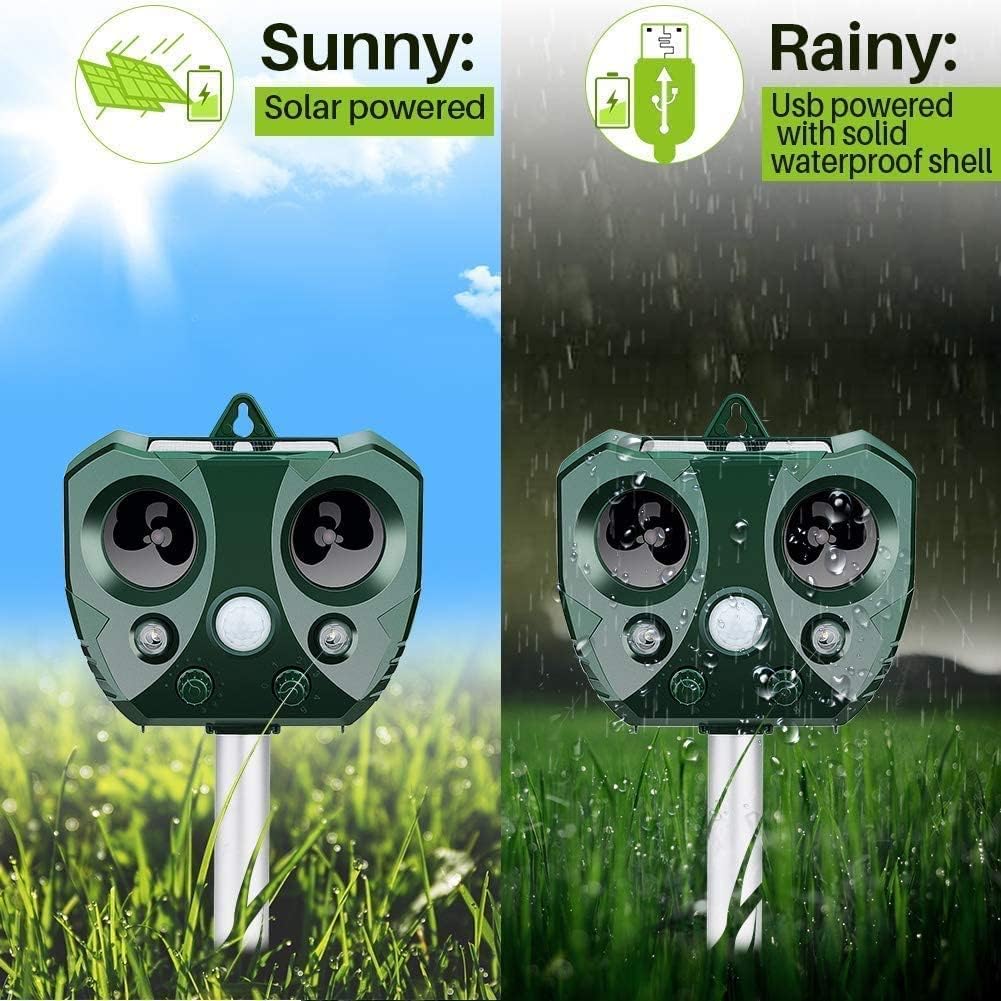 Solar Ultrasonic Animal Repeller - product detail 2
