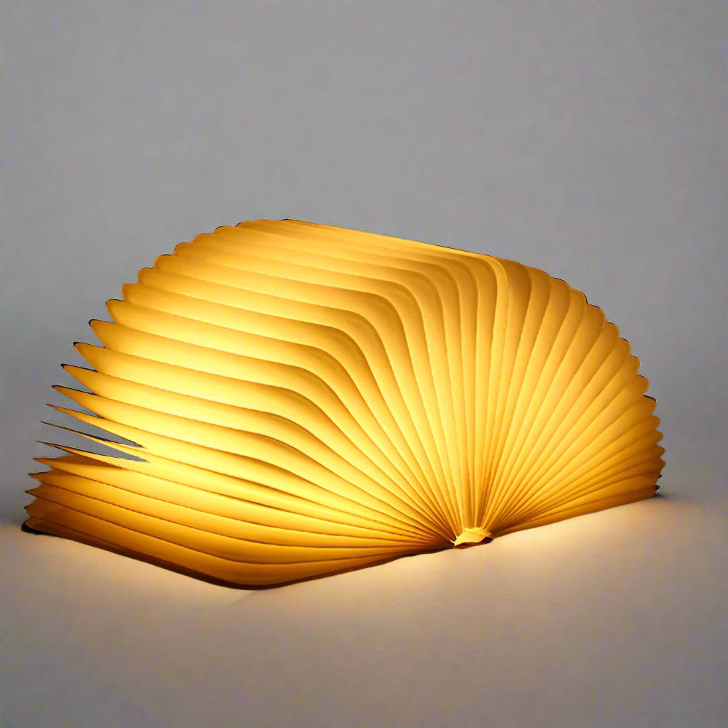 Luz nocturna LED decorativa en forma de libro recargable por USB