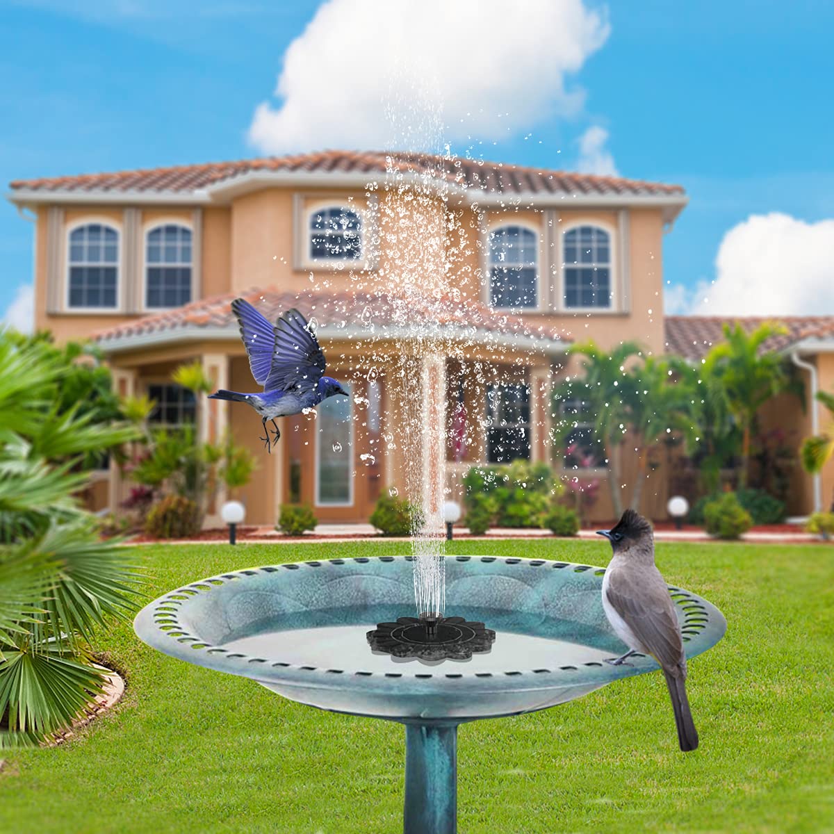 Flower-Shaped Water Fountain For Ponds And Pools - product detail 6