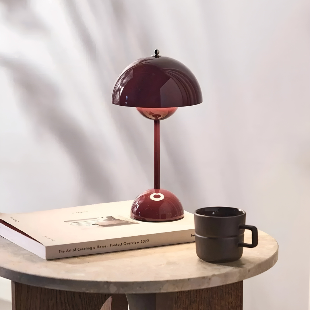 Lámpara de mesa LED escandinava moderna regulable para iluminación del hogar