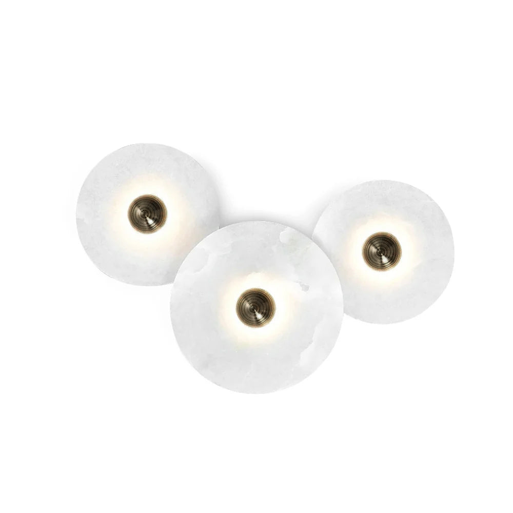 Lámpara de pared decorativa redonda LED de montaje empotrado