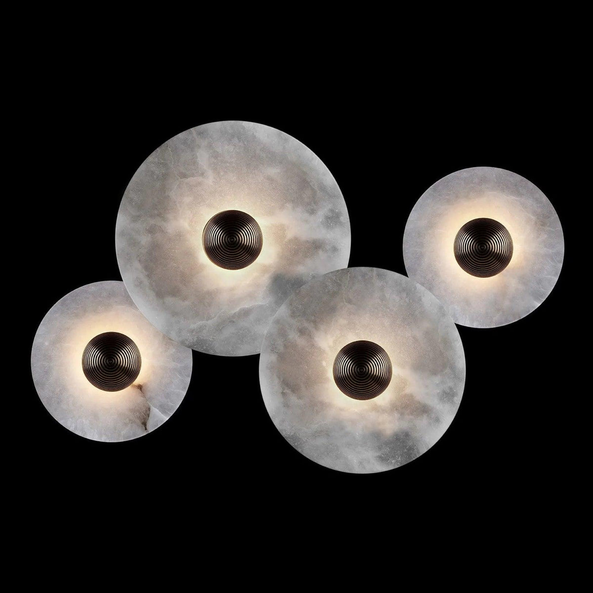 Lámpara de pared decorativa redonda LED de montaje empotrado