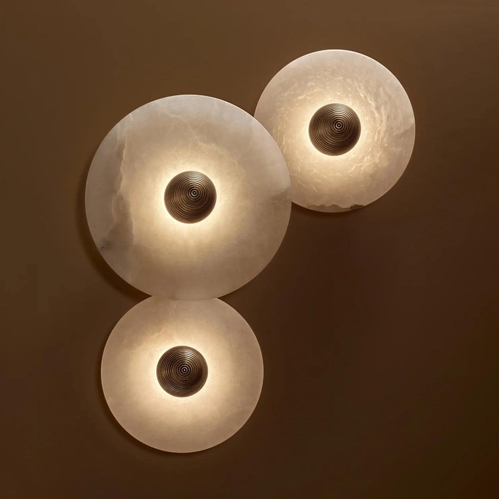 Lámpara de pared decorativa redonda LED de montaje empotrado