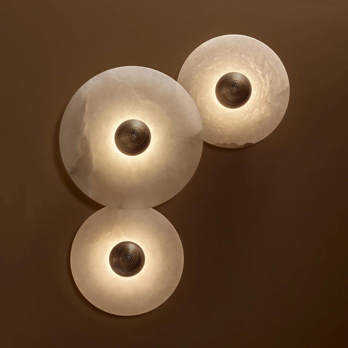 Lámpara de pared decorativa redonda LED de montaje empotrado