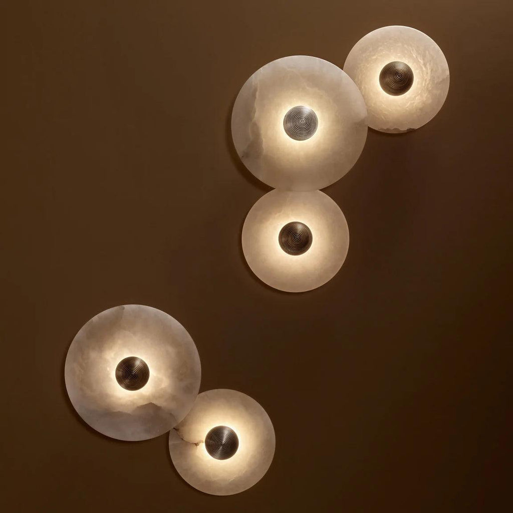 Lámpara de pared decorativa redonda LED de montaje empotrado