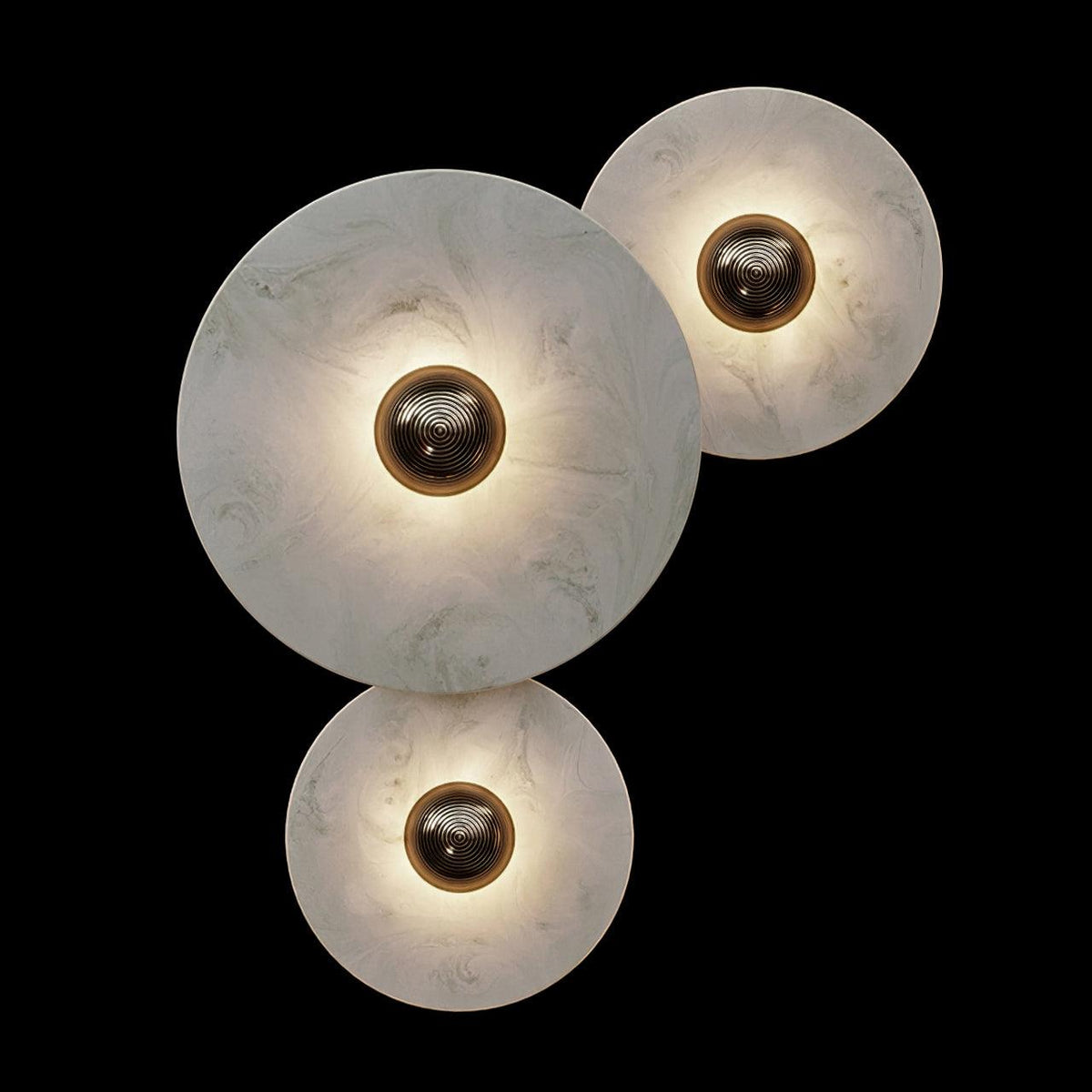 Lámpara de pared decorativa redonda LED de montaje empotrado