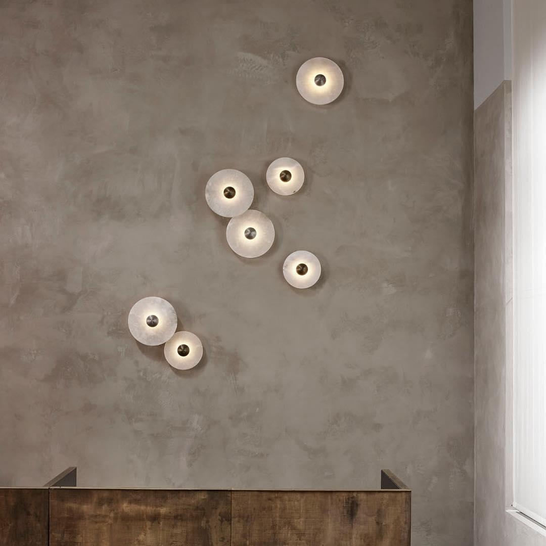Lámpara de pared decorativa redonda LED de montaje empotrado