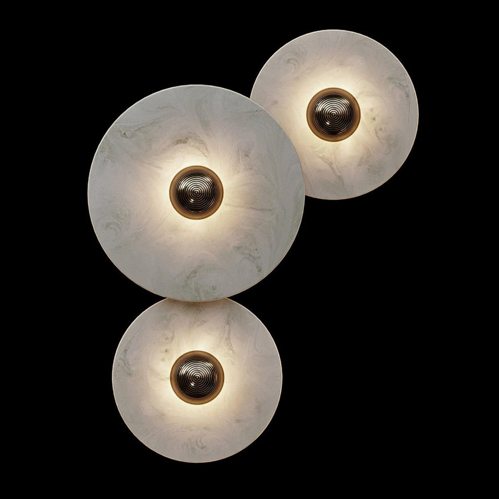 Lámpara de pared decorativa redonda LED de montaje empotrado