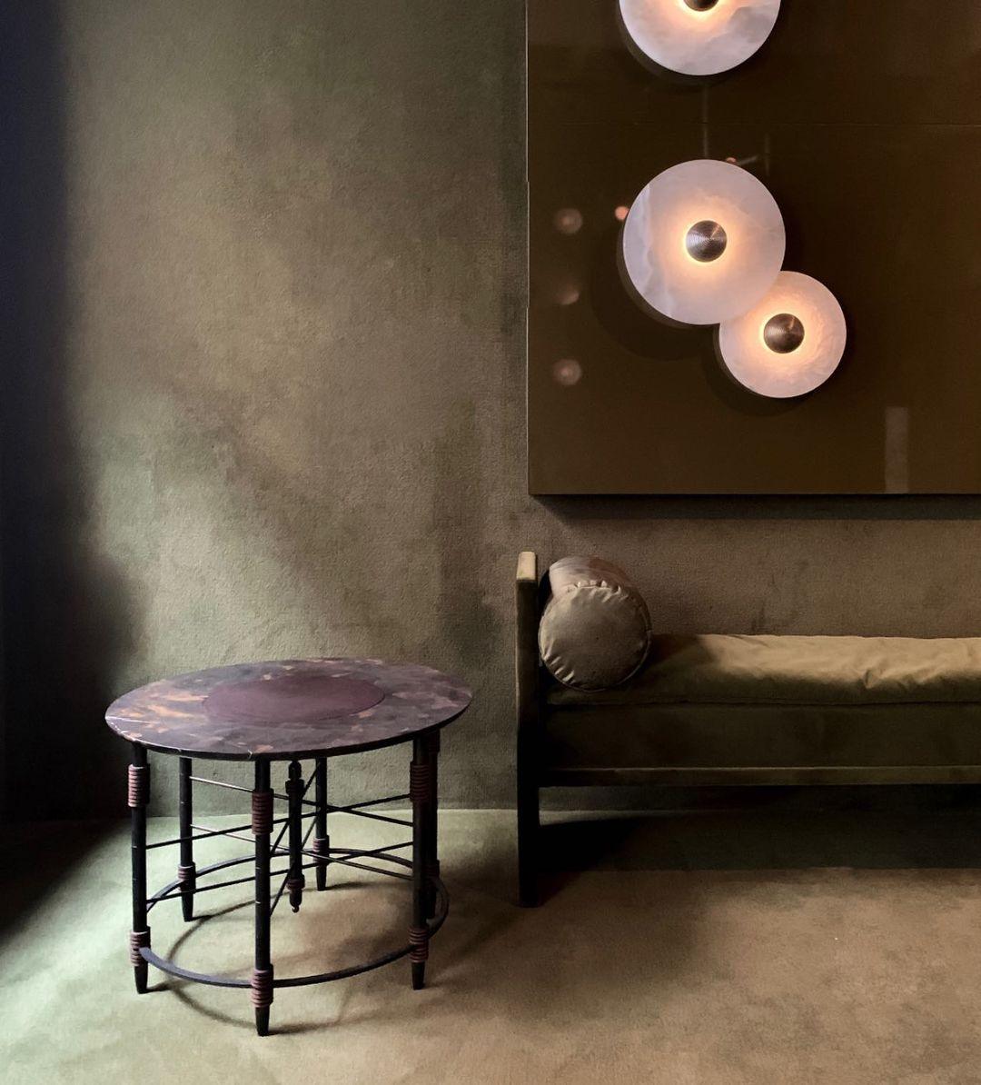 Lámpara de pared decorativa redonda LED de montaje empotrado