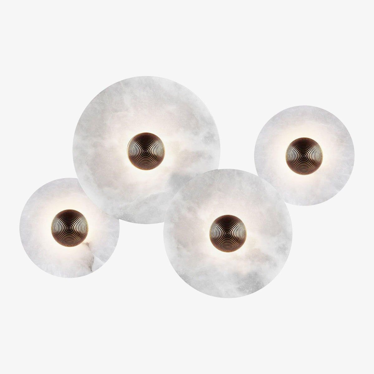 Lámpara de pared decorativa redonda LED de montaje empotrado