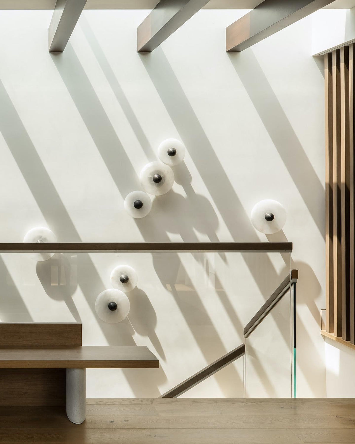 Lámpara de pared decorativa redonda LED de montaje empotrado