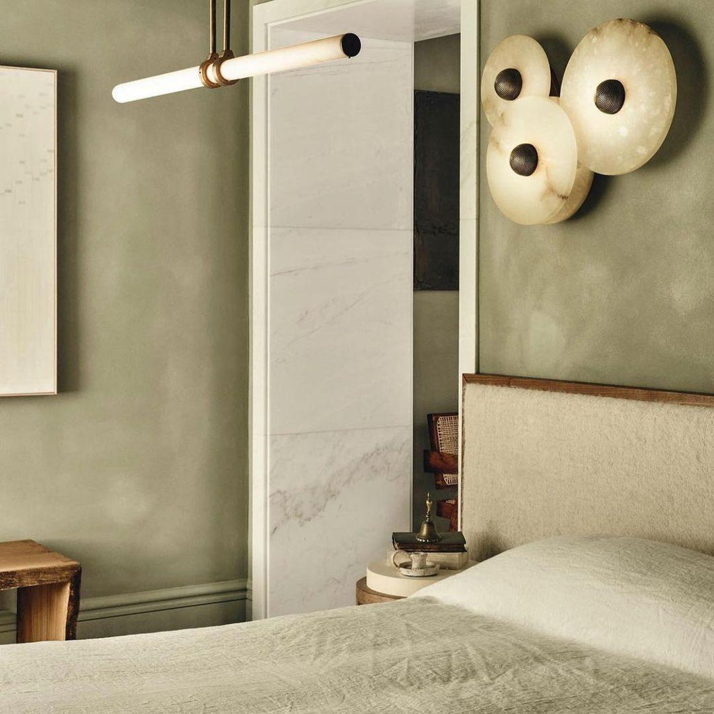 Lámpara de pared decorativa redonda LED de montaje empotrado