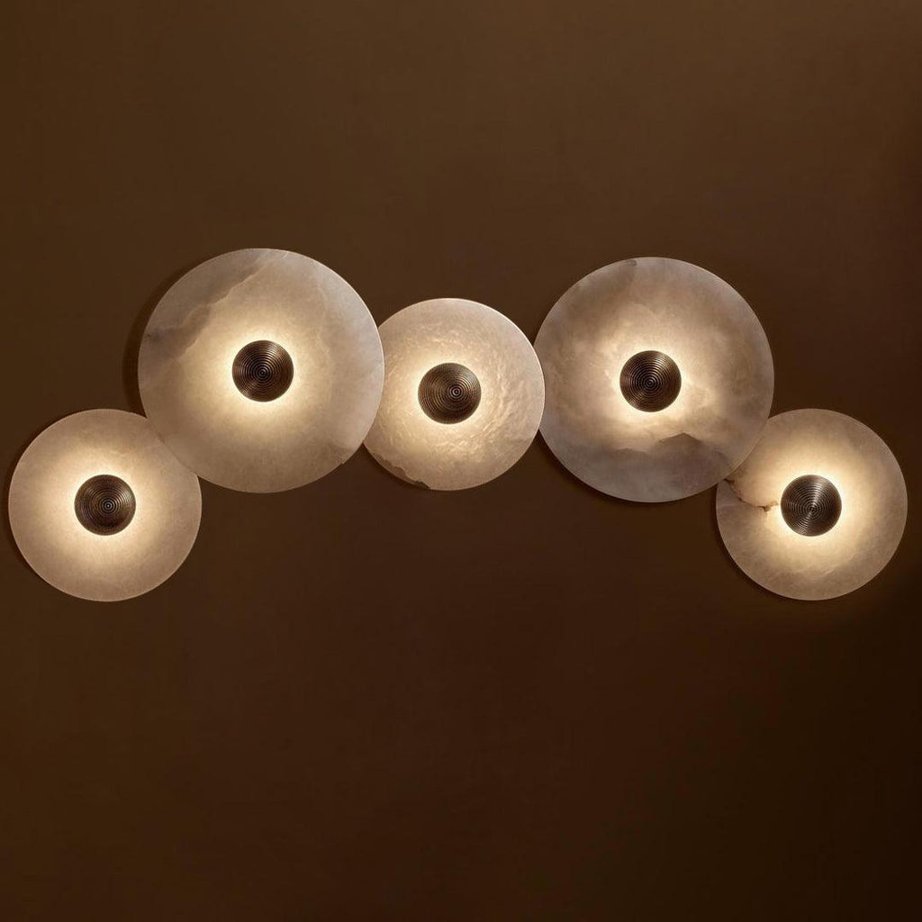 Lámpara de pared decorativa redonda LED de montaje empotrado