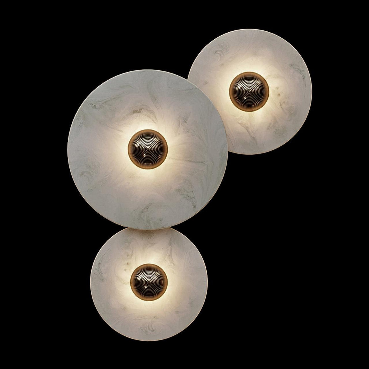 Lámpara de pared decorativa redonda LED de montaje empotrado
