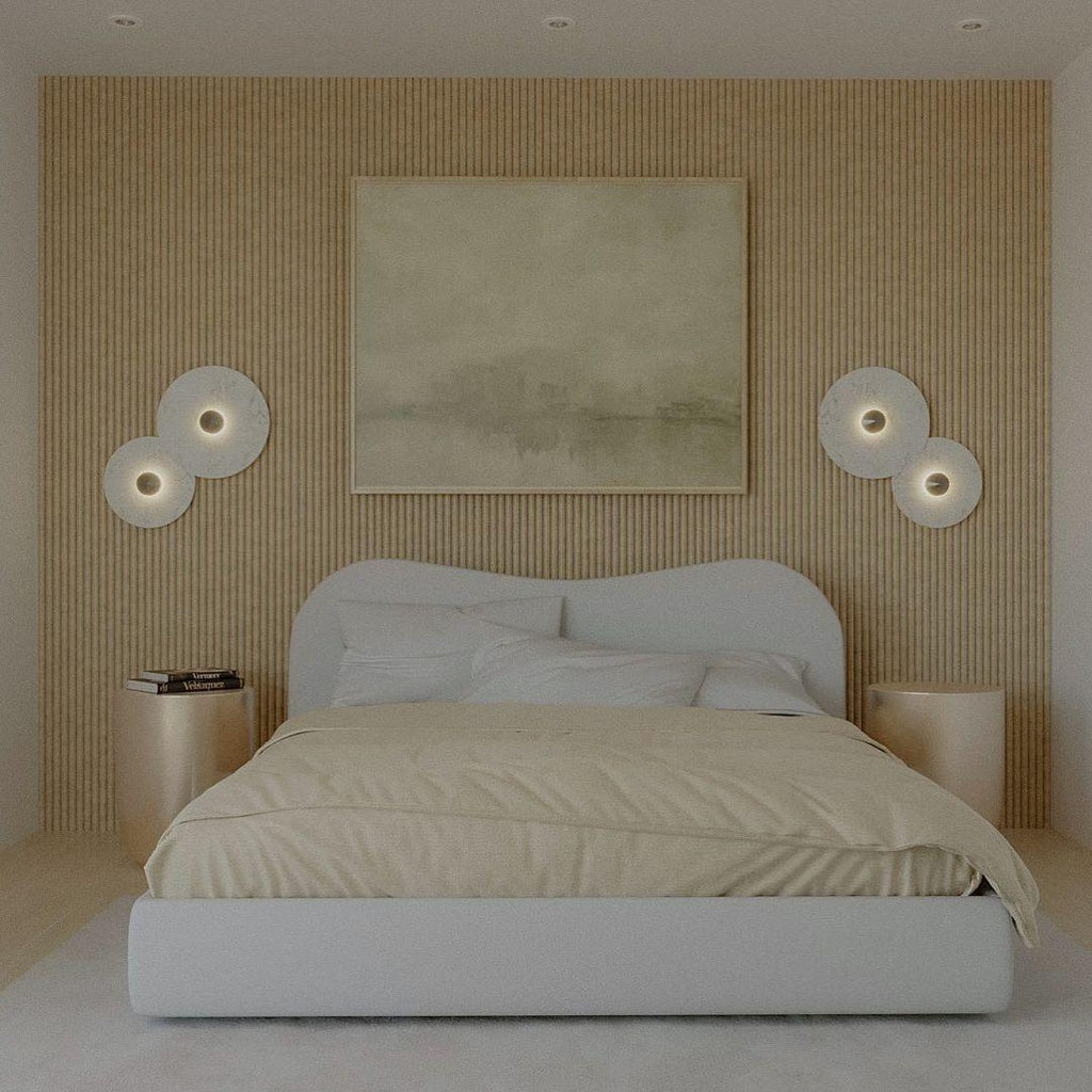 Lámpara de pared decorativa redonda LED de montaje empotrado