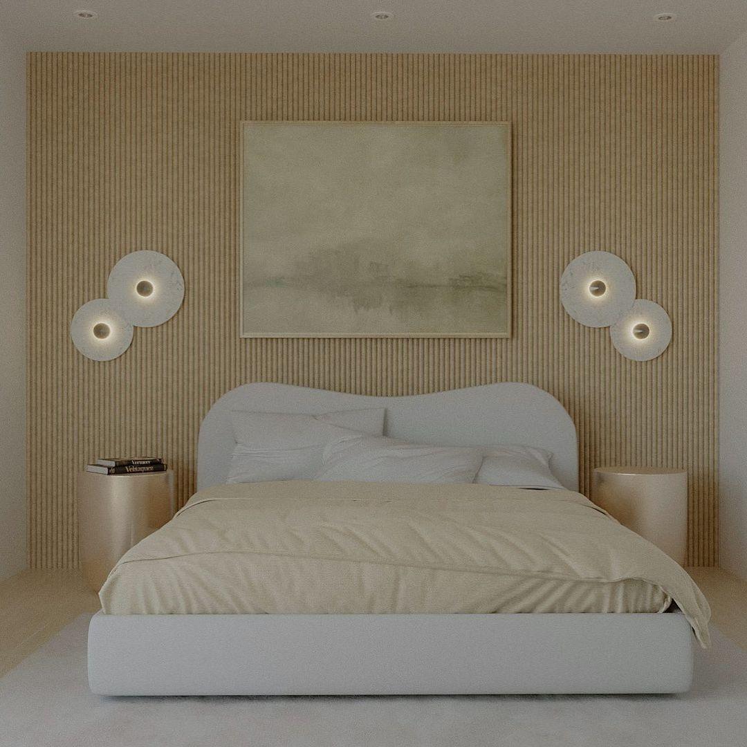 Lámpara de pared decorativa redonda LED de montaje empotrado