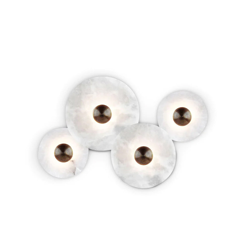 Lámpara de pared decorativa redonda LED de montaje empotrado