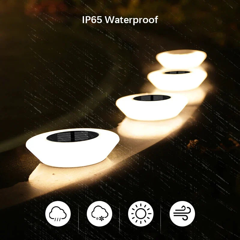 Solar Ground Light 4-Pack – 14 LEDs & 360° Ground Illumination