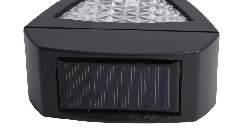 Lámpara solar de pared elegante para patio y entrada de vehículos