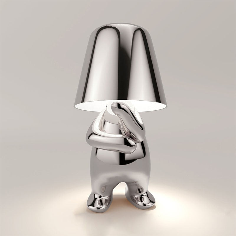Lámpara de mesa LED portátil recargable con iluminación táctil ajustable