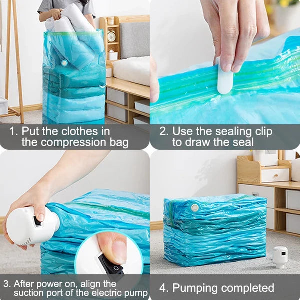 Durable Electric Vacuum Compression Bag - 75% More Storage! - product image 7