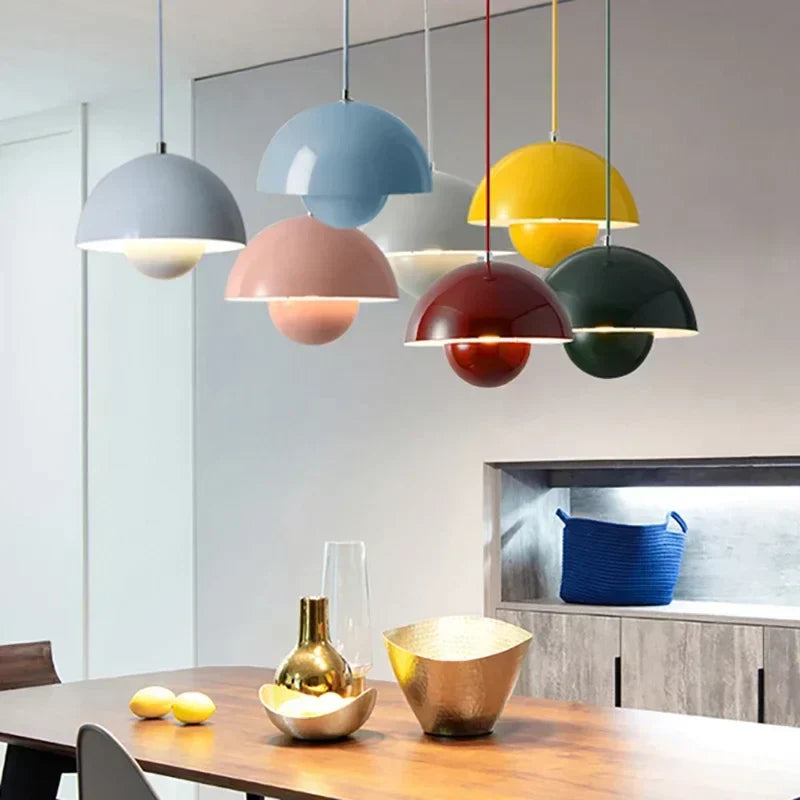 Lámpara de techo colgante minimalista Diseño limpio Iluminación ambiental