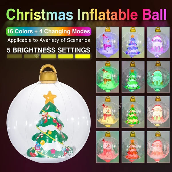 Inflatable Outdoor Christmas Ball With Lights (LED) - product image 4