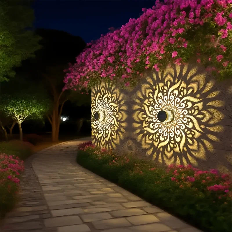 Solar Decorative Lantern – Shadow Pattern & IP65 Weatherproof