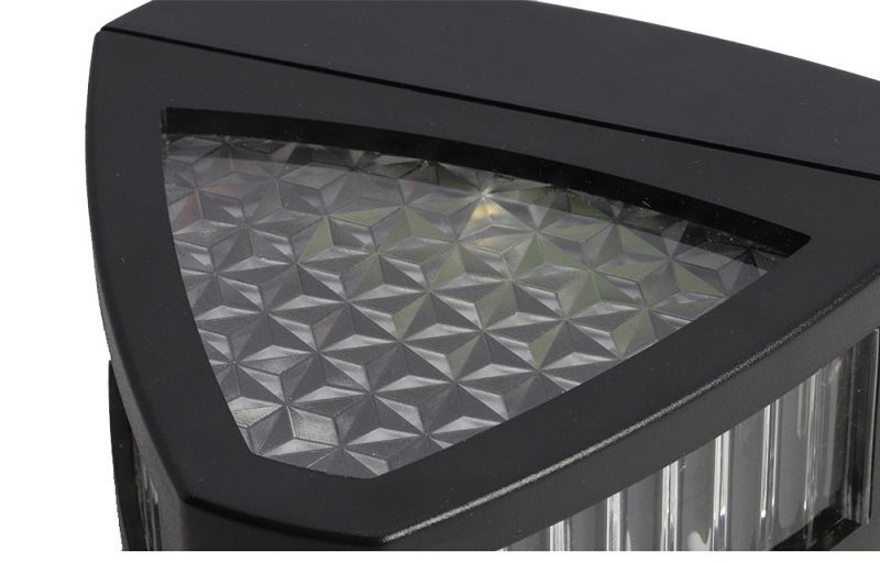 Lámpara solar de pared elegante para patio y entrada de vehículos