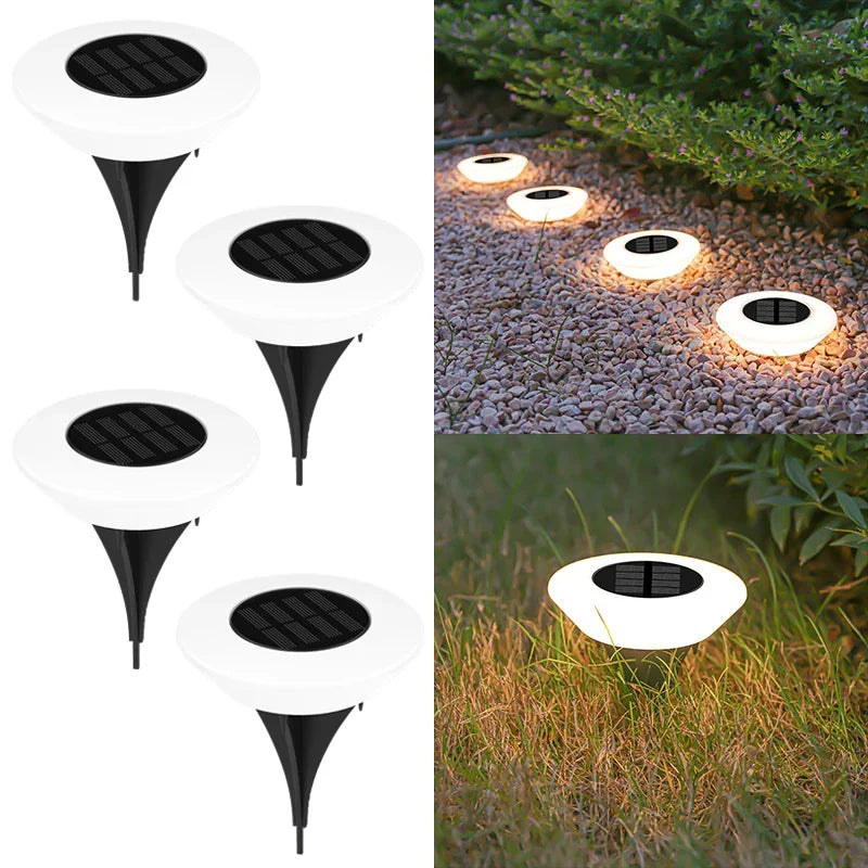 Solar Ground Light 4-Pack – 14 LEDs & 360° Ground Illumination