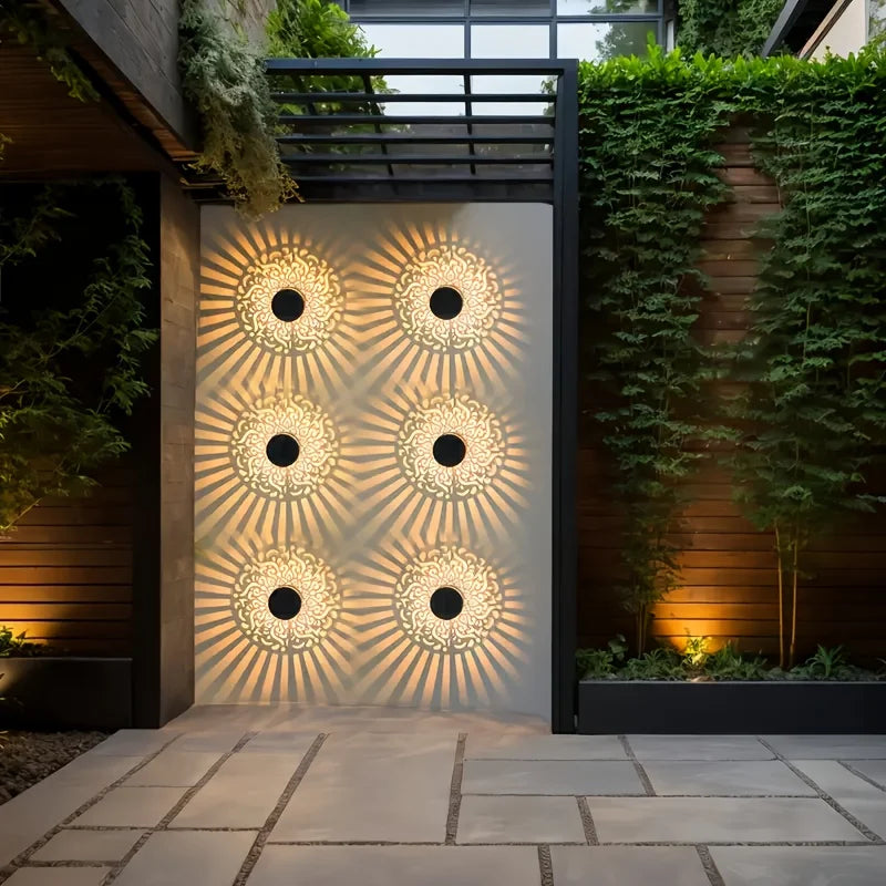 Solar Decorative Lantern – Shadow Pattern & IP65 Weatherproof