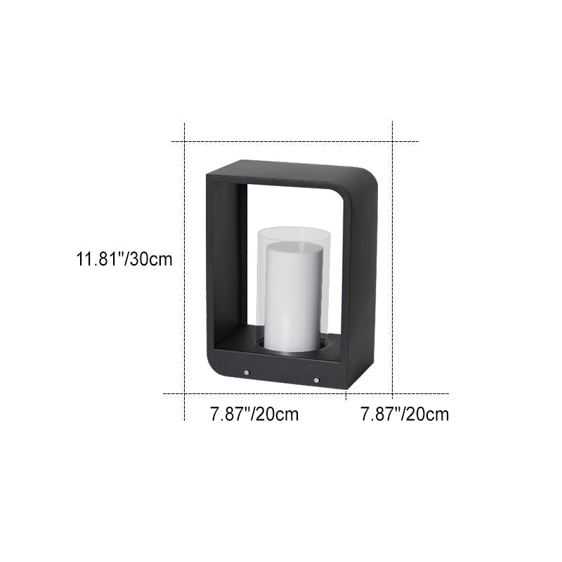 Luz LED cuadrada para exteriores Iluminación moderna para jardín y patio
