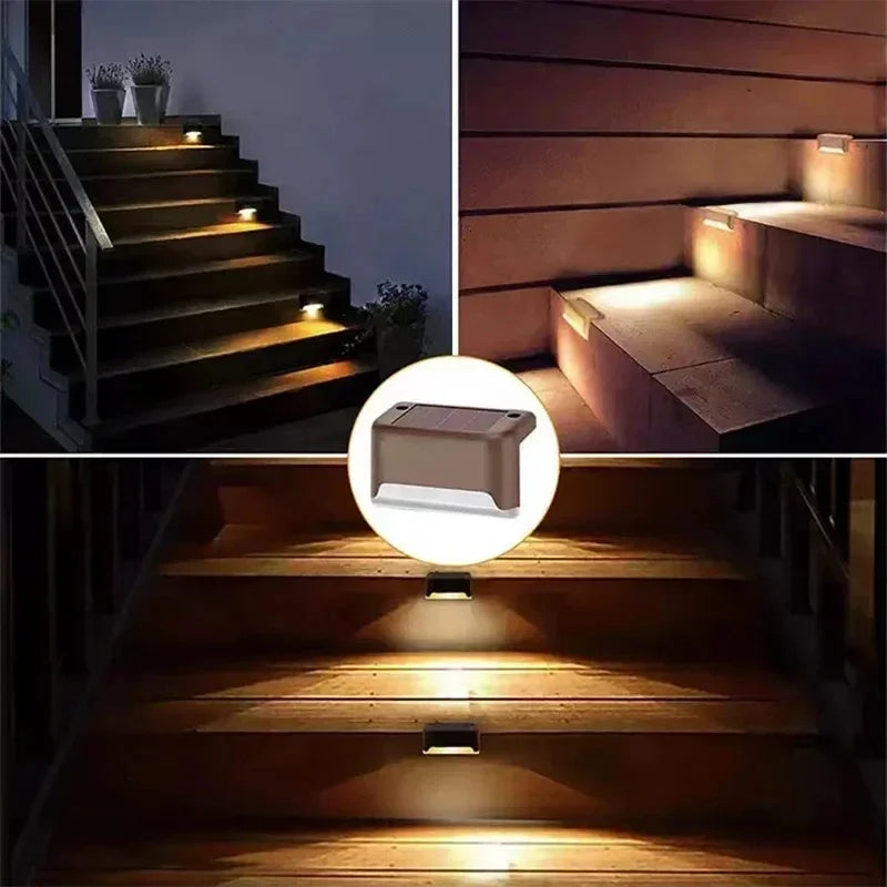 Solar Step Lights 8-Pack – Outdoor Path Illumination & Auto On/Off