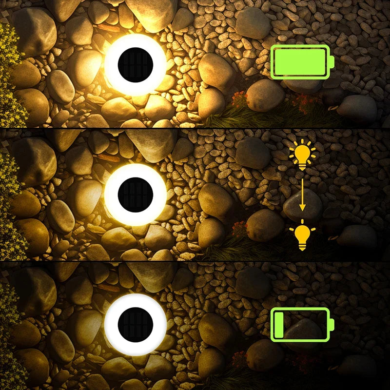 Solar Ground Light 4-Pack – 14 LEDs & 360° Ground Illumination