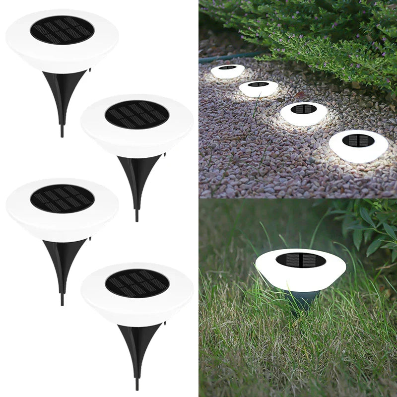 Solar Ground Light 4-Pack – 14 LEDs & 360° Ground Illumination