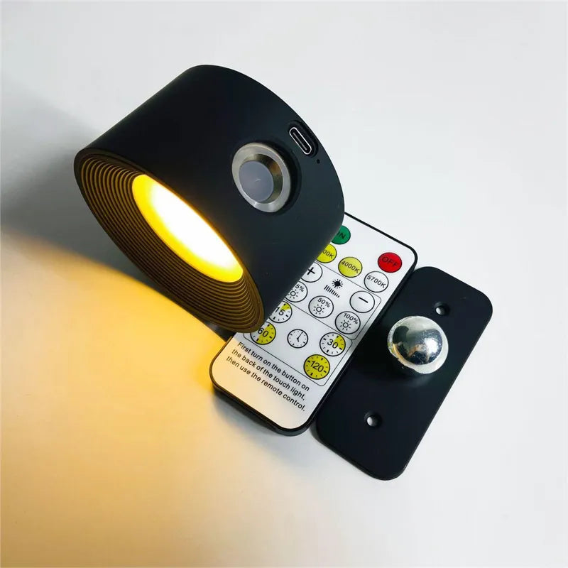 Luz de pared con montaje magnético, regulable y portátil