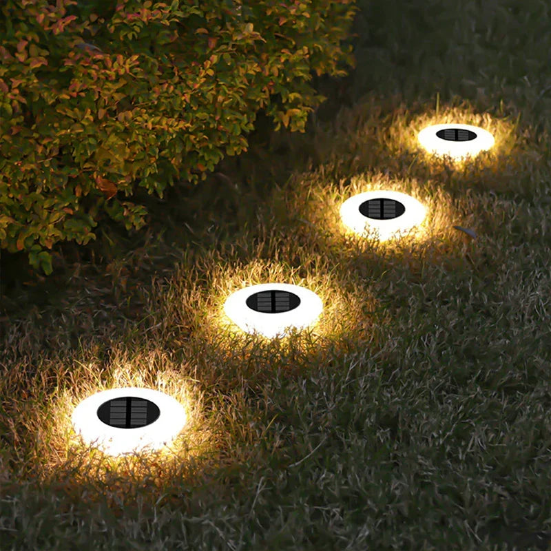 Solar Ground Light 4-Pack – 14 LEDs & 360° Ground Illumination