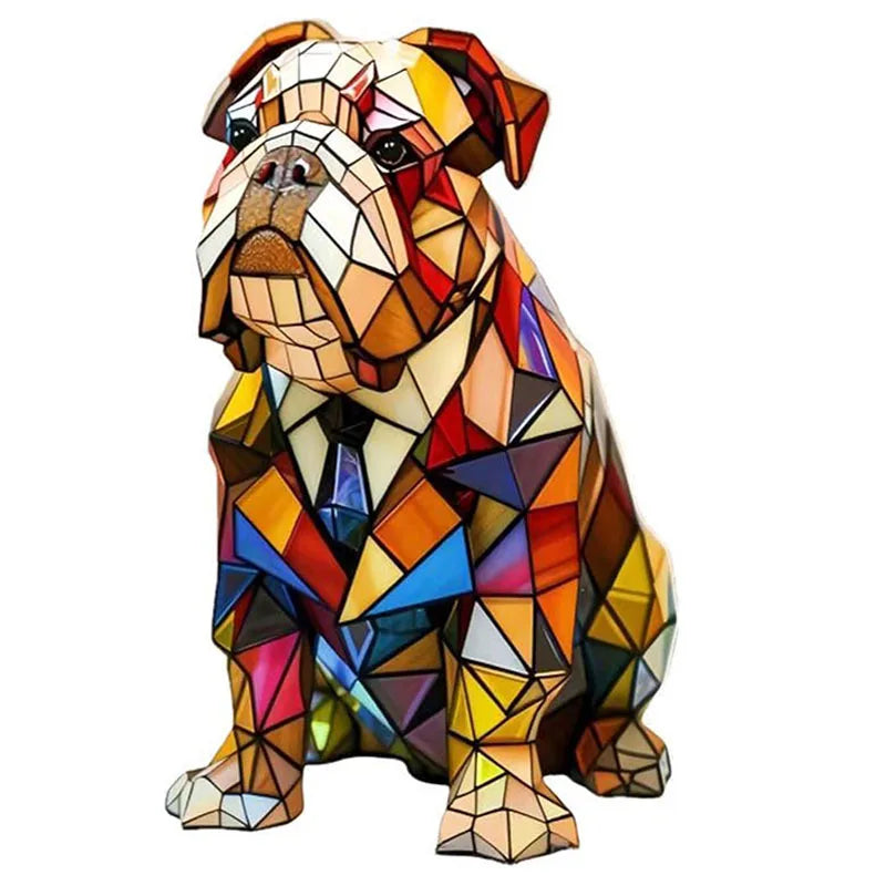 Lámpara de mesa decorativa para perros con luz ambiental colorida y fantasiosa