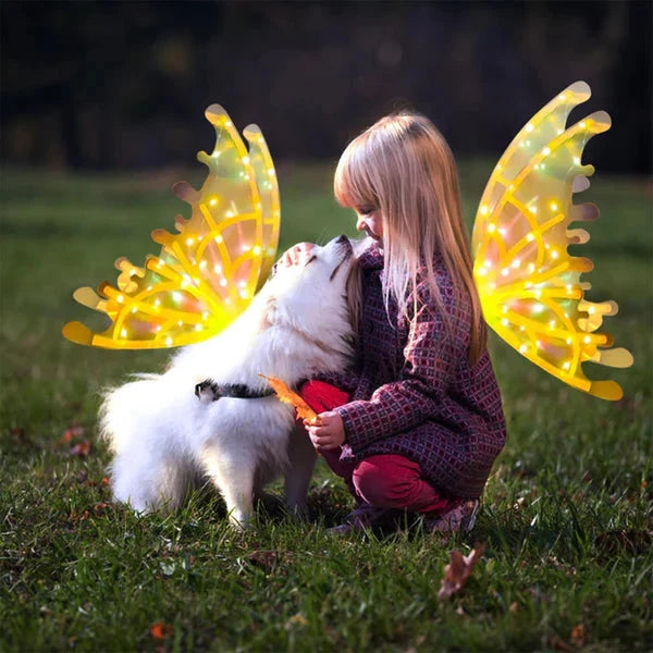 Electric Colorful Kids / Adults LED Fairy Wings Costume - product image 2