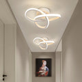 Lámpara de techo contemporánea de 3 anillos con luz LED ajustable para interiores