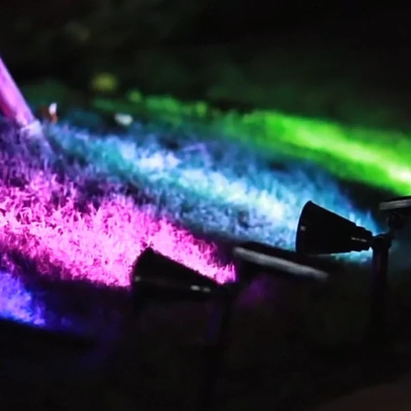 Foco solar resistente al clima con LED ajustable para senderos